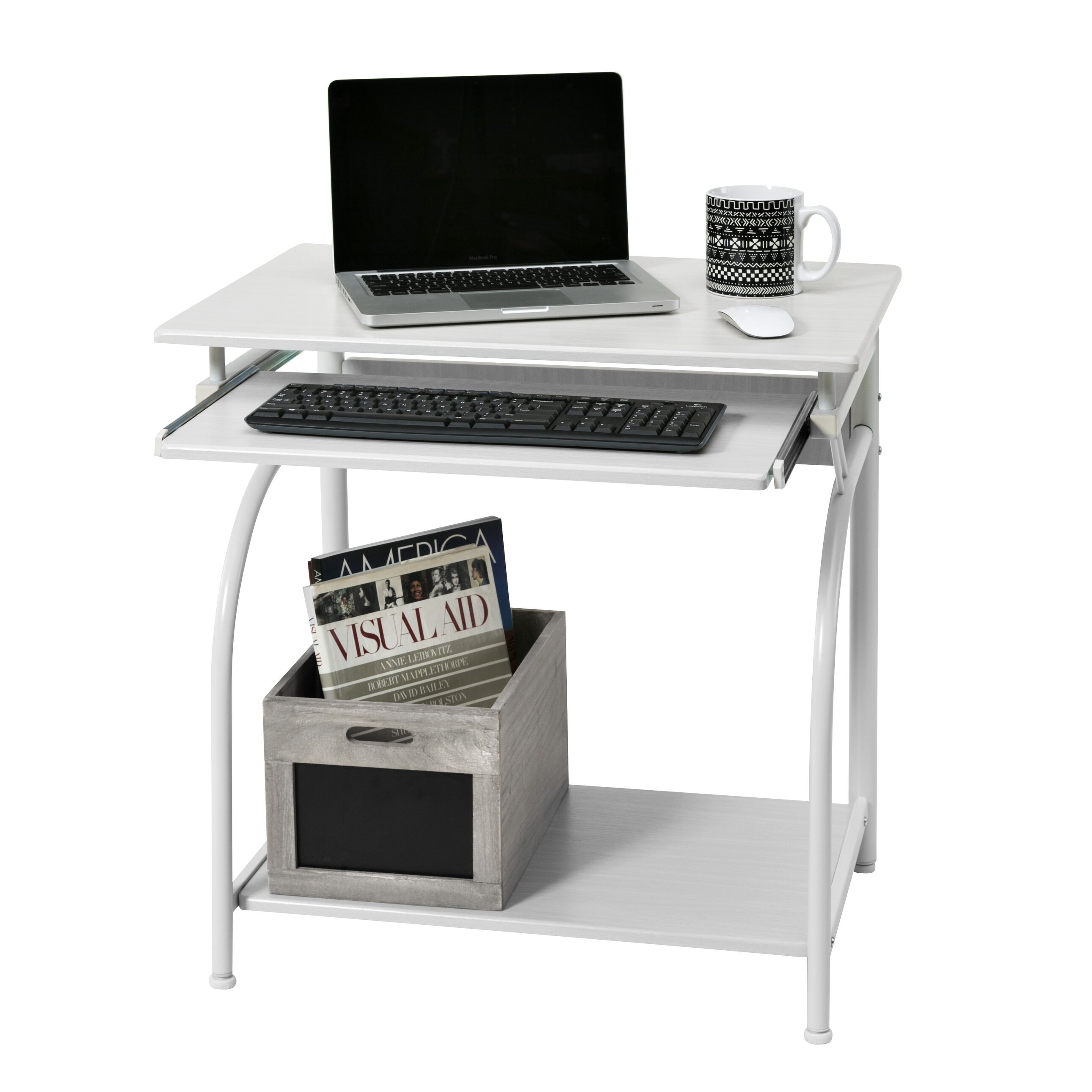Computer Products Stanton Computer Desk with Pullout Keyboard Tray ...