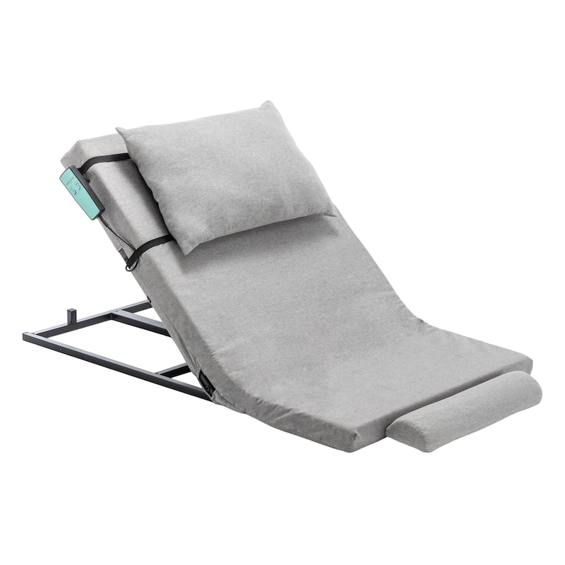 Electric Adjustable Bed Backrest - 300 lbs Capacity, 4-68° Lift, Machine Washable, Universal Fit - Grey