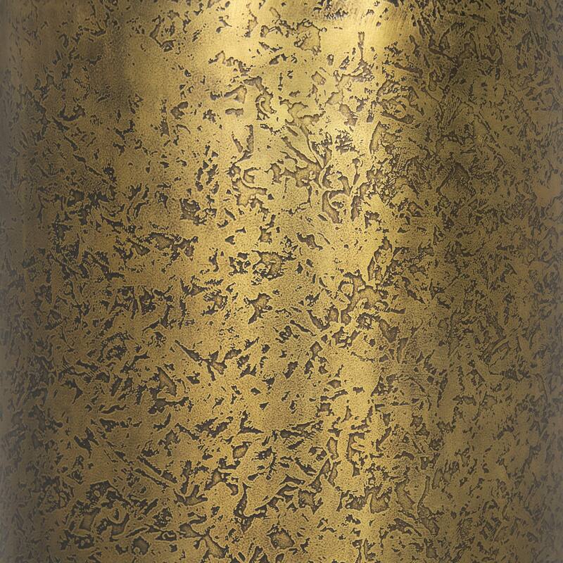 Rosh Textured Gold Metal w/ Acid Wash Accent Table - 12.0L x 12.0W x 18.0H
