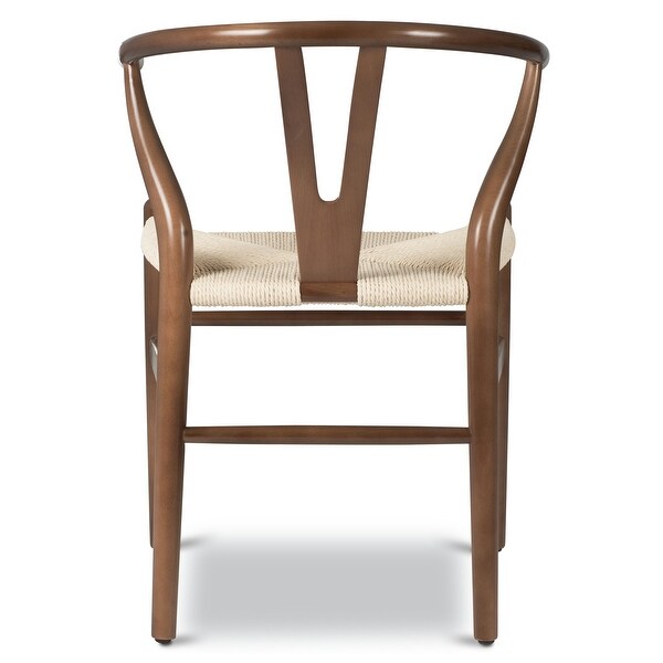 Poly Bark Weave Chairs Solid Wood Frame Set of 2 On Sale Bed Bath Beyond 19622229
