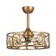 preview thumbnail 8 of 10, 22" Modern Crystal Caged Ceiling Fan Chandelier with Remote