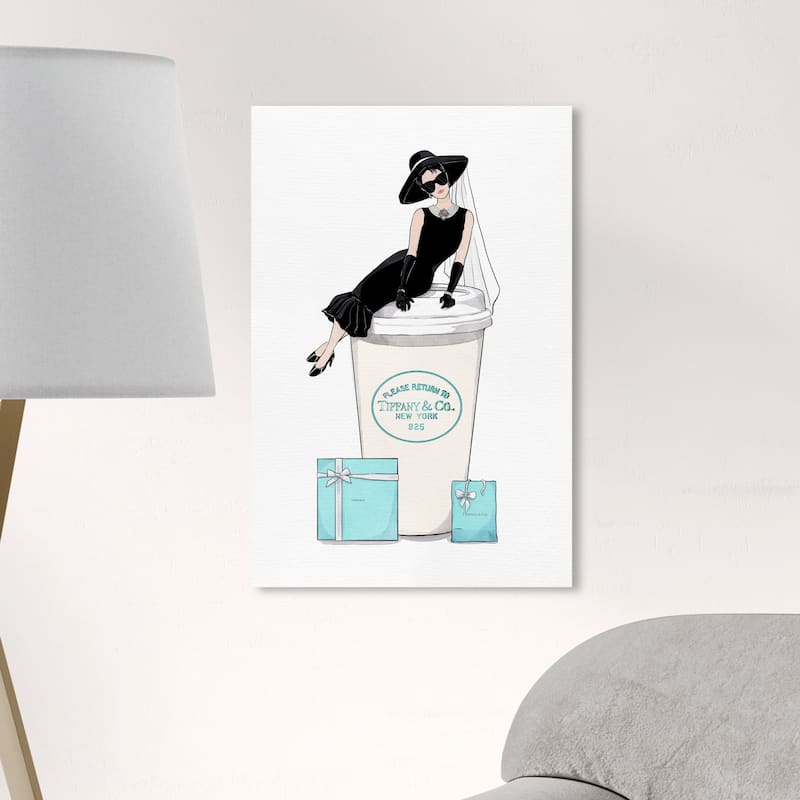 Wynwood Studio 'Cafe Paris' Fashion and Glam Wall Art Canvas Print Dress - Black, White