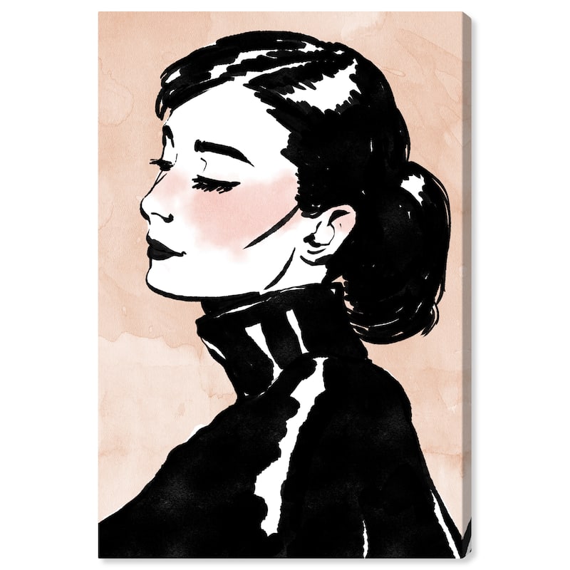 Wynwood Studio Fashion and Glam Serene Icon Pink and Light Pink Modern & Contemporary Wall Art Canvas Print