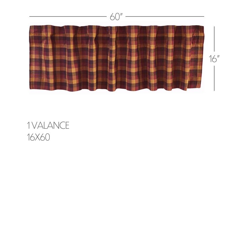 Farmhouse Curtains VHC Cotton Burlap Short Prairie Panel Pair Rod Pocket Cotton Solid Color - Prairie Panel 63x36