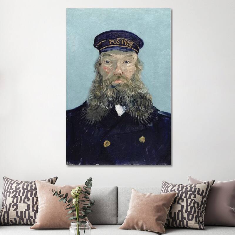iCanvas "Portrait of Postman Roulin, 1888" by Vincent van Gogh Canvas Print