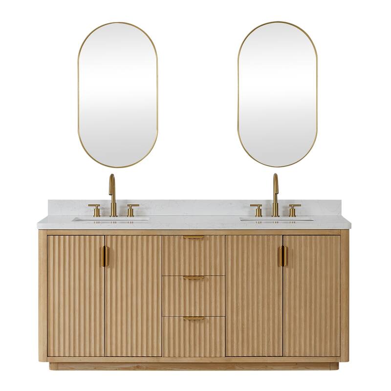 Cadiz Bath Vanity with Composite Stone Top and Mirror