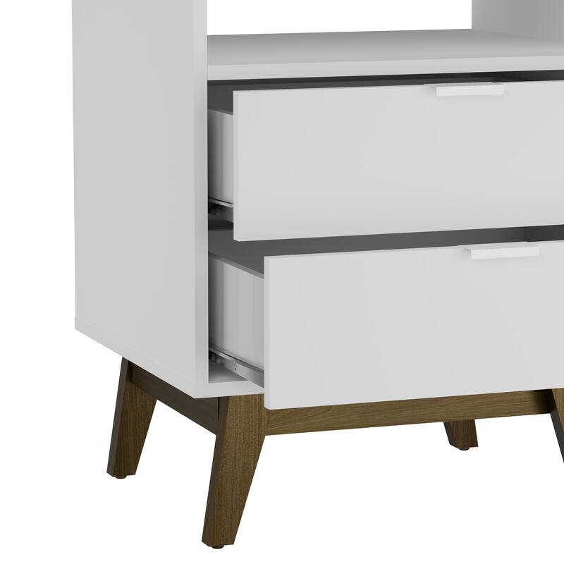 Kappesberg Denver 2-Drawer Nightstand (set of 2) - for Bedroom