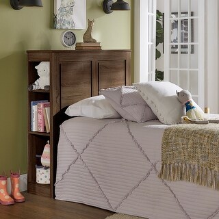 Keigo Walnut Finish Twin Storage Headboard by iNSPIRE Q Junior