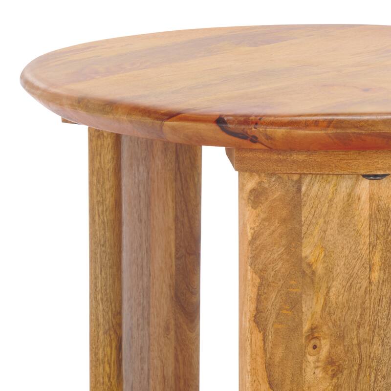 SAFAVIEH Home Karin Wood Side Table - 18"W x 18"D x 24"H