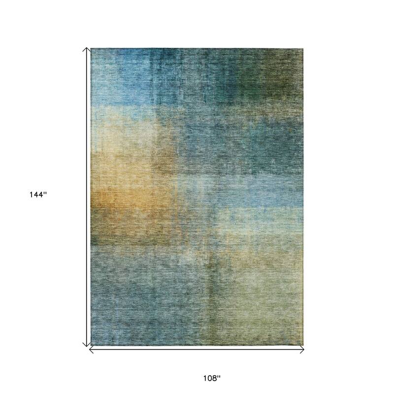 HomeRoots Abstract Transitional Rectangle Outdoor Rug