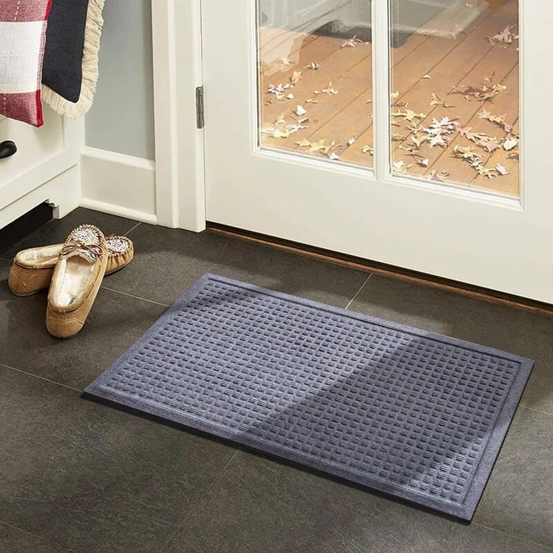 A1HC New All Weather Superior Dirt and Moisture Absorbing Polypropylene Door Mat with Non-Slip Backing for Inside Outside Use