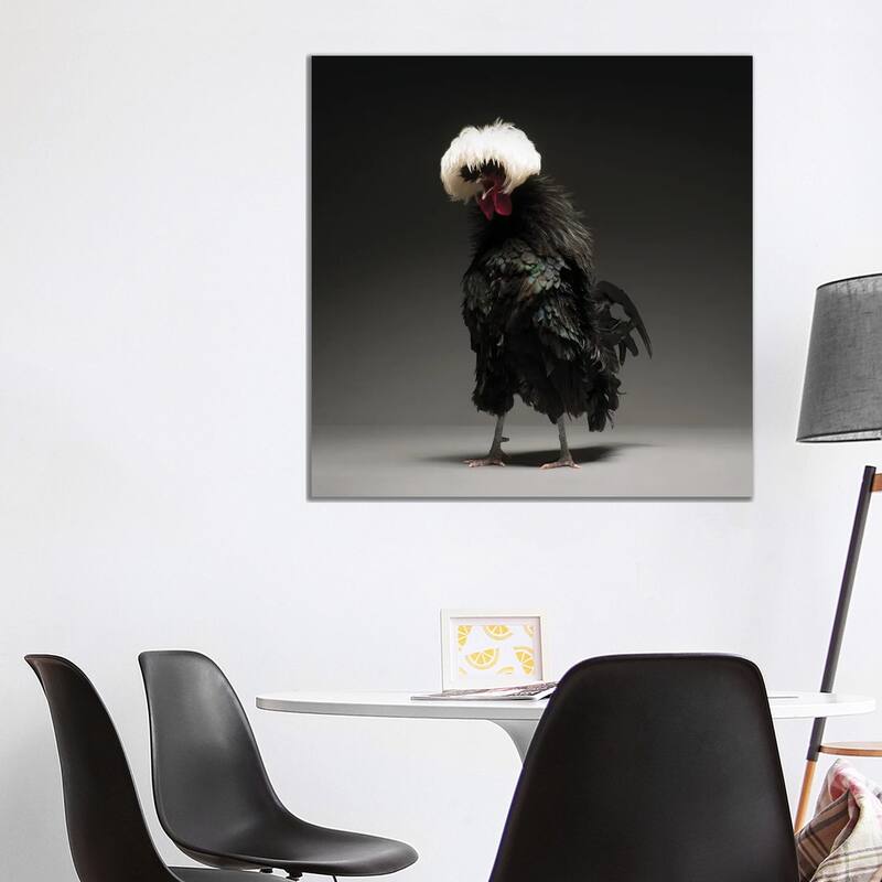 iCanvas "Black Polish Big" by CHICken Canvas Print - 37x37x1.5