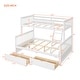 preview thumbnail 19 of 33, Twin-Over-Full Bunk Bed with Ladders and 2 Storage Drawers, Stability and Durability