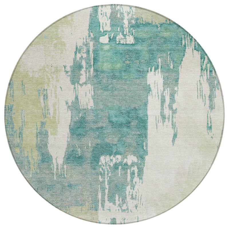 Machine Washable Indoor/ Outdoor Contemporary Fusion Chantille Rug