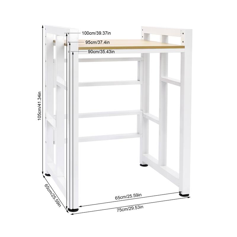 Rectangular Dryer Storage Shelf Organizer Bathroom Rack