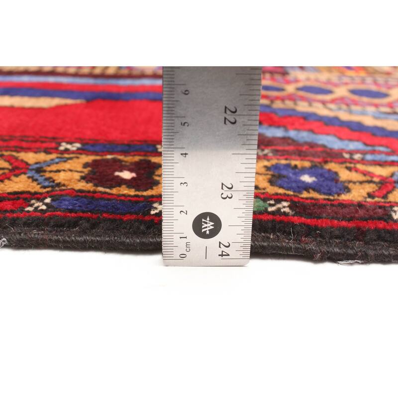 ECARPETGALLERY Hand-knotted Teimani Red Wool Rug - 2'9 x 4'8