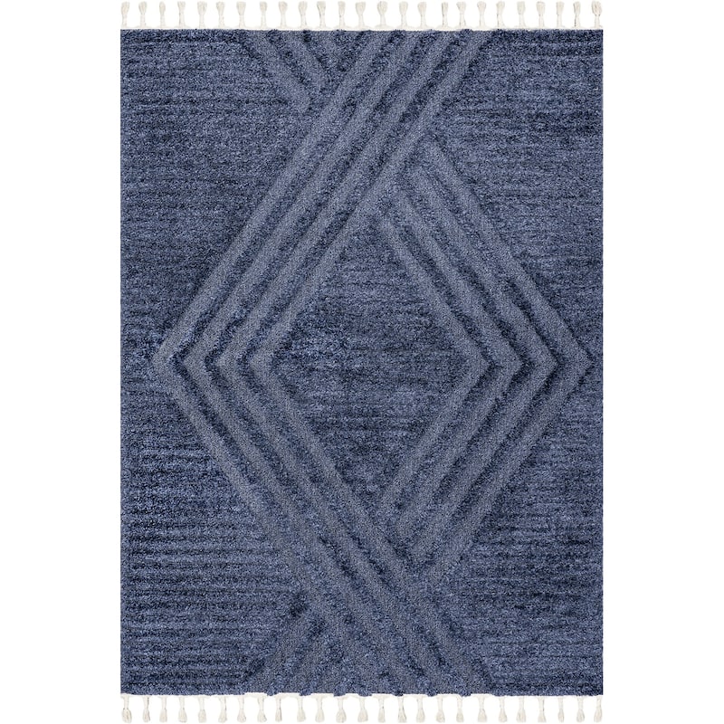 Nuloom Risette Geometric Shag Tassel Area Rug