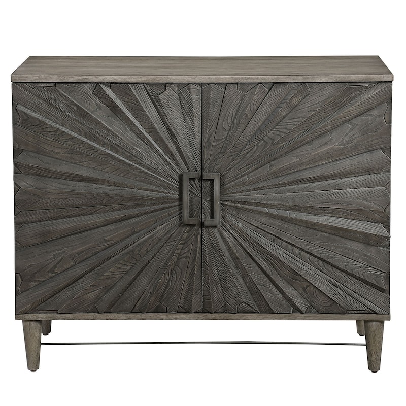 40" Charcoal Gray Contemporary Two Door Cabinet