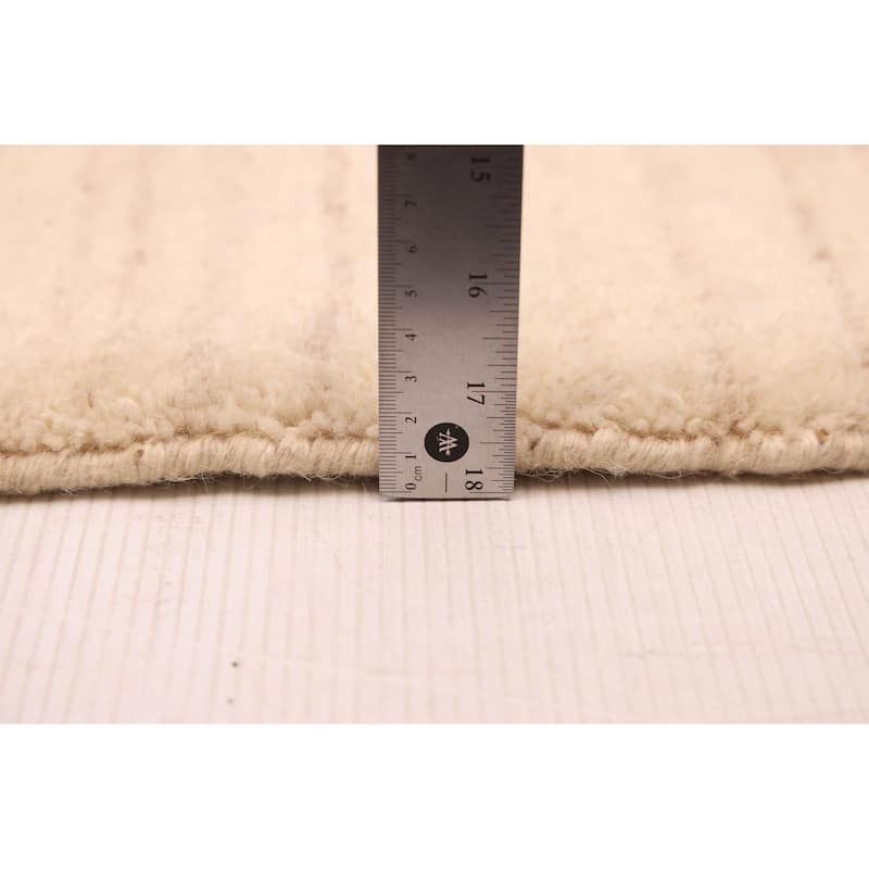 ECARPETGALLERY Hand Loomed Kashkuli Gabbeh Cream Wool Rug - 5'8 x 7'9