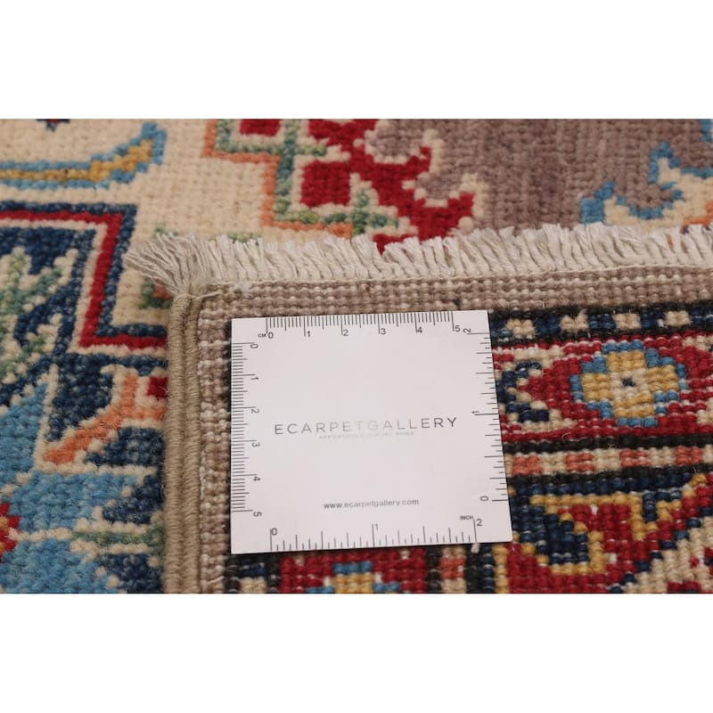 ECARPETGALLERY Hand-knotted Uzbek Ghazni Taupe Wool Rug - 3'3 x 4'9