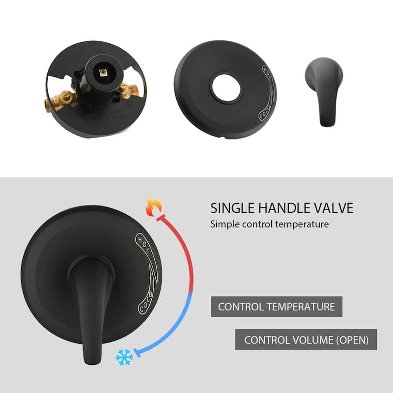 Bathroom Shower Faucet Set with Valve Shower System Set