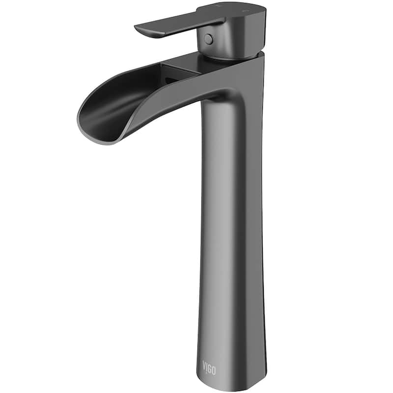 VIGO Niko 11" H Single Handle Single Hole Bathroom Vessel Faucet