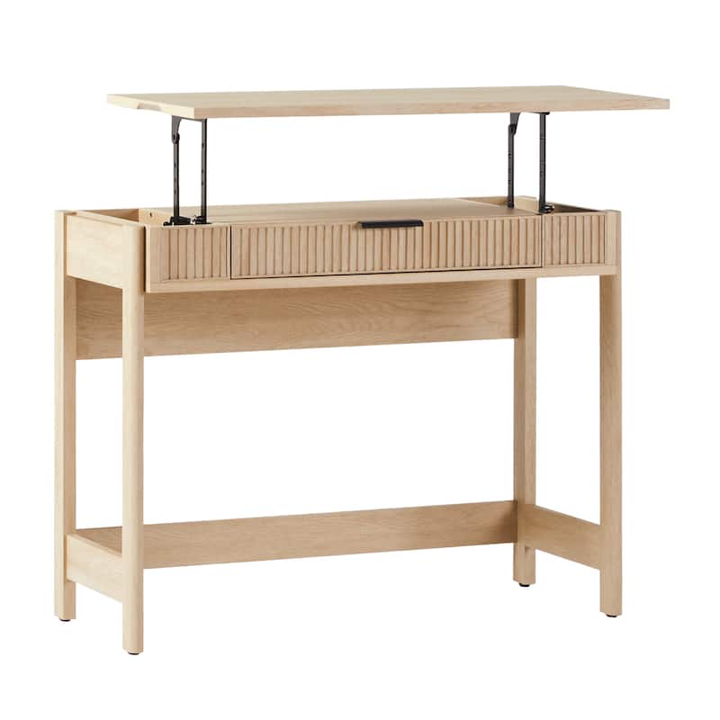 Middlebrook Designs Reeded Lift-Top Desk with Drawer