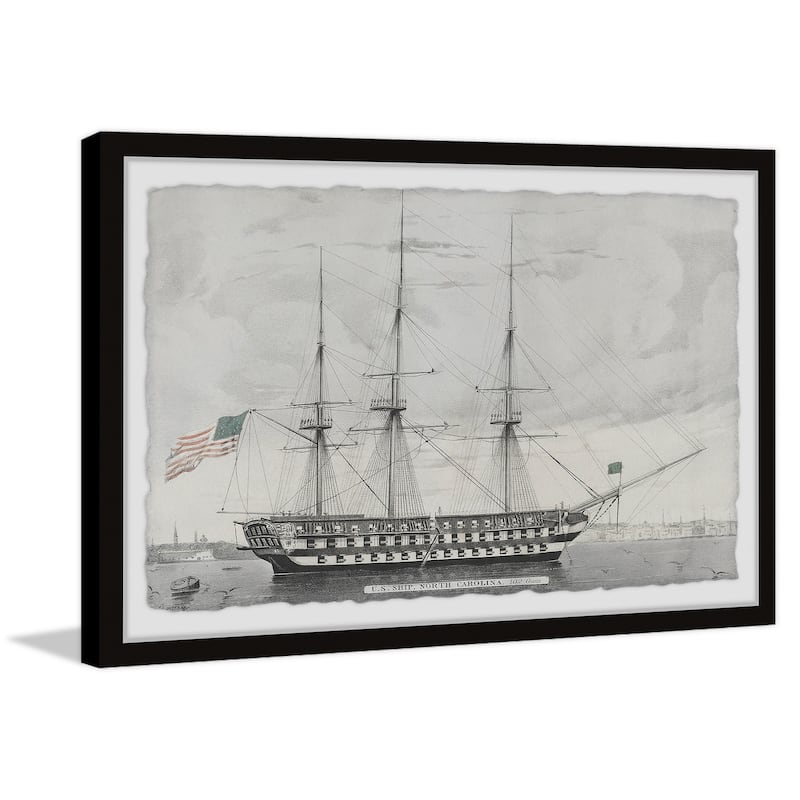 'Ship of America' Framed Painting Print