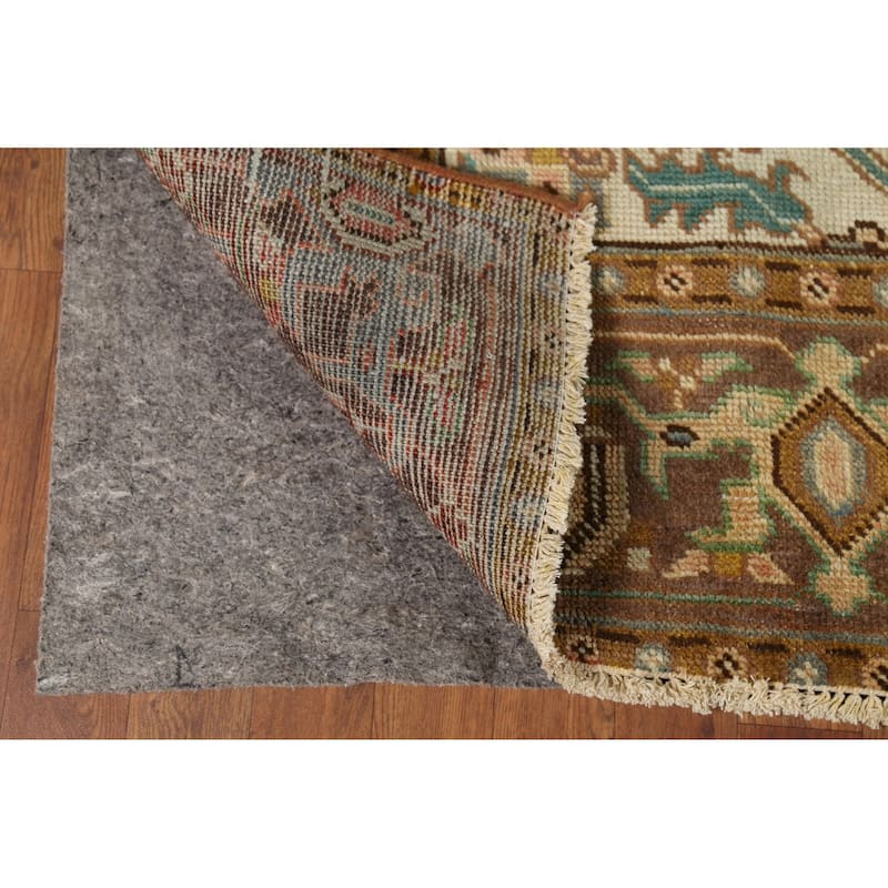 Geometric Heriz Persian Antique Area Rug Handmade Bedroom Wool Carpet - 7'7"x 10'9"
