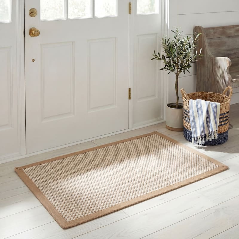SAFAVIEH Natural Fiber Lorine Casual Border Sisal Rug
