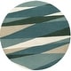 preview thumbnail 55 of 63, Livabliss Forum Modern & Contemporary Area Rug 4' x 4' - Teal - Round