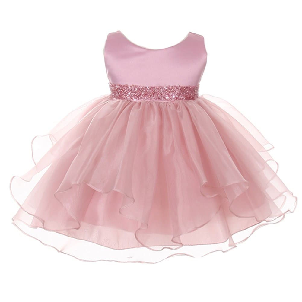rose flower dress for baby girl