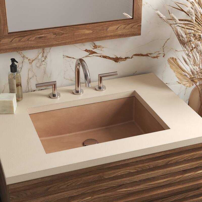 Anacapa 21" NativeStone Concrete Undermount Rectangular Bathroom Sink