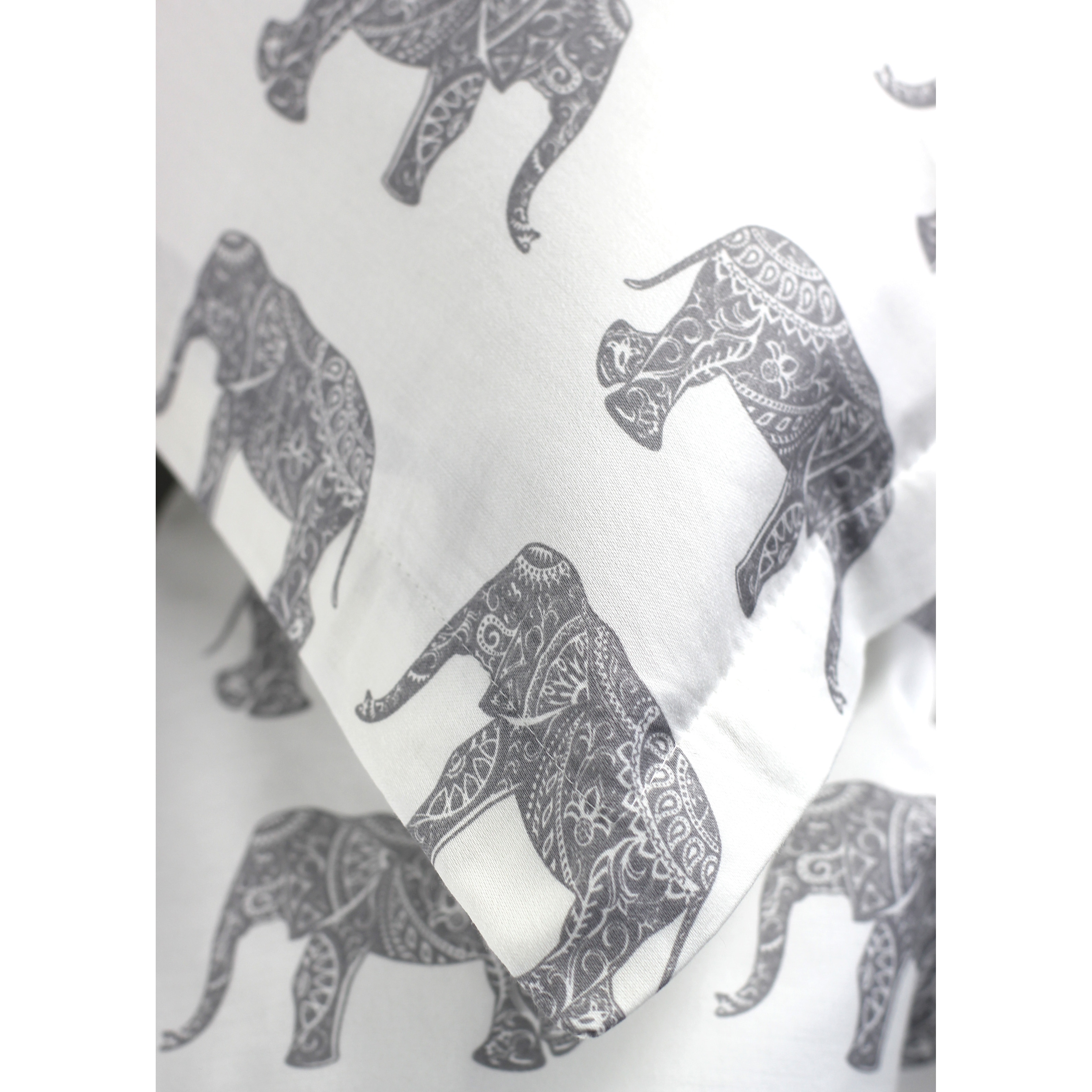 Printed Design Cotton Collection 400 Thread Count Elephants-image