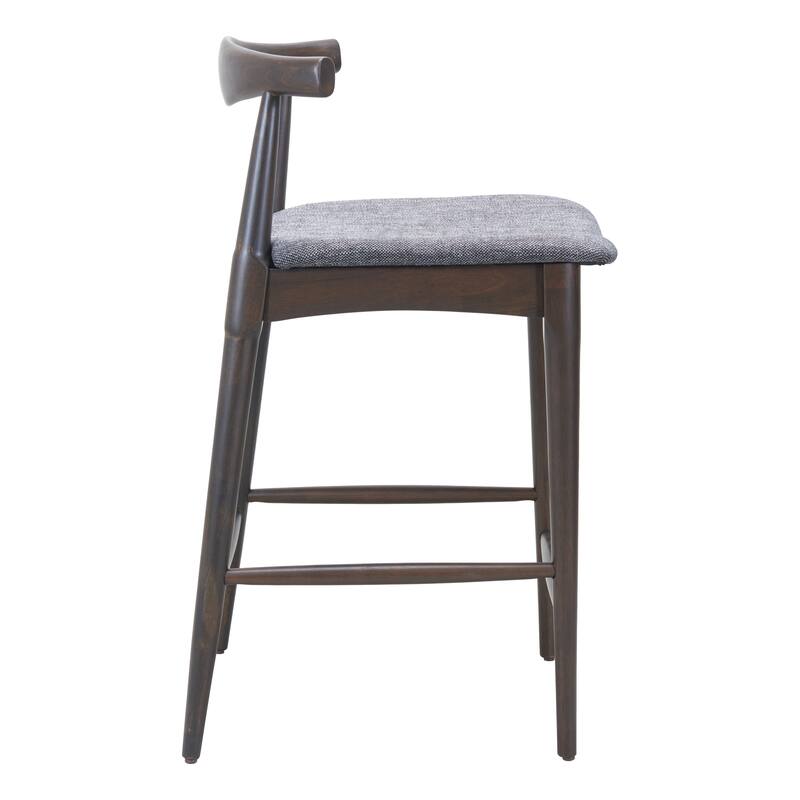 Tuzka Counter Stool Gray & Espresso