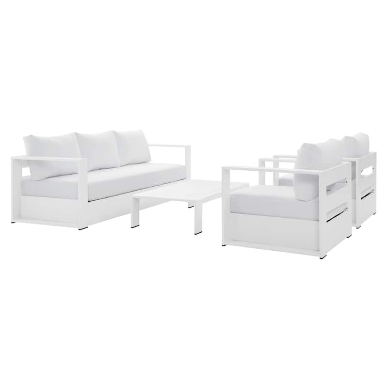 Tahoe Outdoor Aluminum 4-piece Conversation Set with Coffee Table