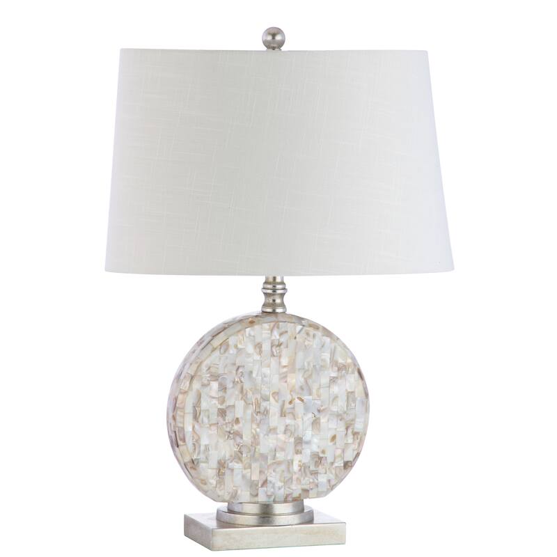 Douglas 24" Seashell LED Table Lamp, Cream by JONATHAN Y