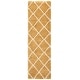 preview thumbnail 109 of 161, SAFAVIEH Hudson Shag Estella Diamond Trellis 2-inch Thick Rug 2'3" x 8' Runner - Gold/Ivory
