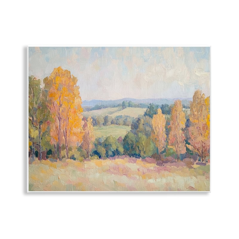 Stupell Countryside in Autumn Wall Plaque Art Design By Petal Prints Design - 14 x 11