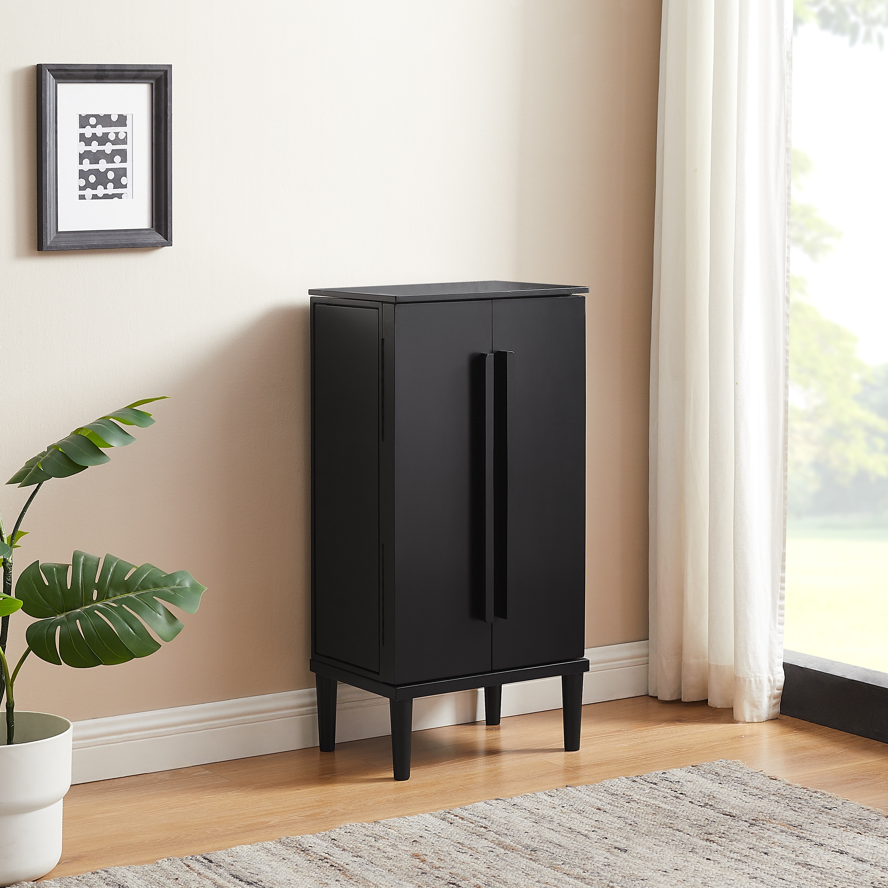 Linon Keeler Wooden 7-Drawer Jewelry Armoire