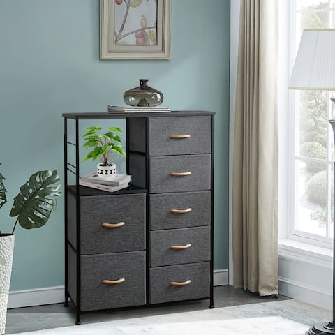 Crestlive Products 7 Drawers Vertical Chest Dresser Storage Tower