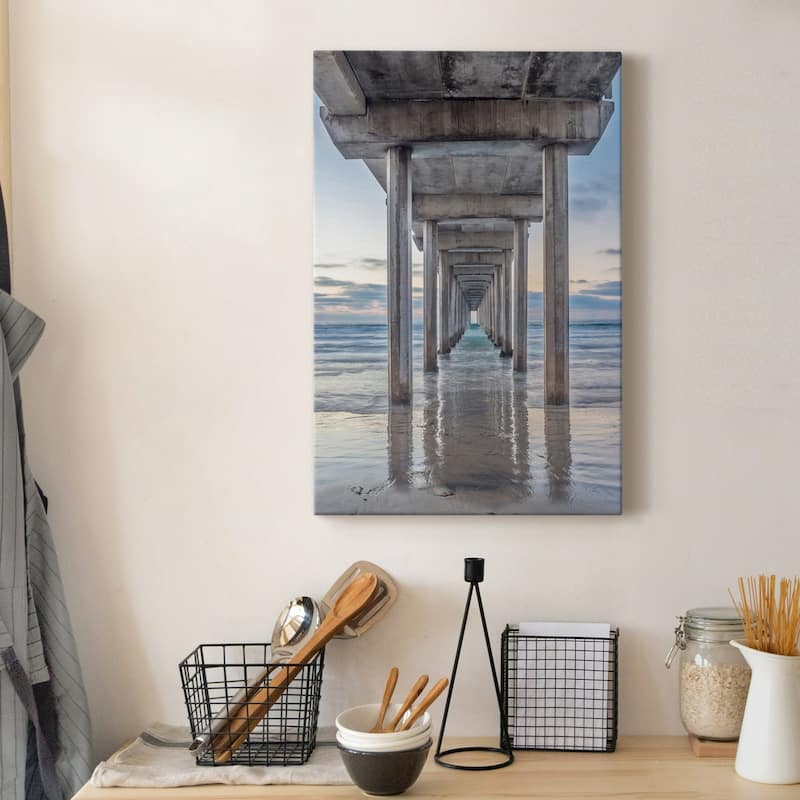 Scripps Pier Premium Gallery Wrapped Canvas - Ready to Hang