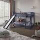 preview thumbnail 14 of 18, Kids Bunk Bed Twin Over Twin with Slide and Stairs, Heavy Duty Solid Wood Twin Bunk Beds