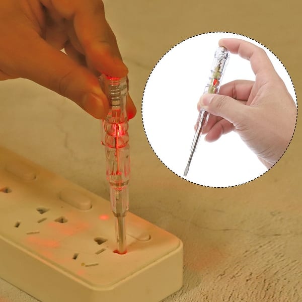 Voltage Tester AC 24250V Contact Electrical Detector with Double Light