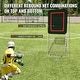preview thumbnail 4 of 12, Folding Lacrosse Rebounder for Backyard, Volleyball Bounce Back Net, Pitchback Throwback Baseball Softball Training Screen