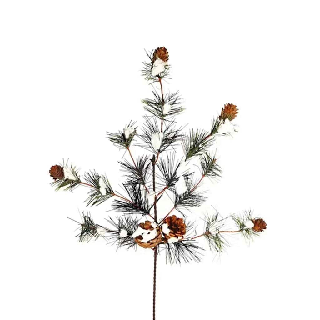Set of 6 Snowy Pine Christmas Artificial Sprays 21"