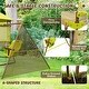 preview thumbnail 8 of 7, 4-in-1 Swing Set with Covered Playhouse Fort and Height Adjustable Baby Seat-Green - Multi