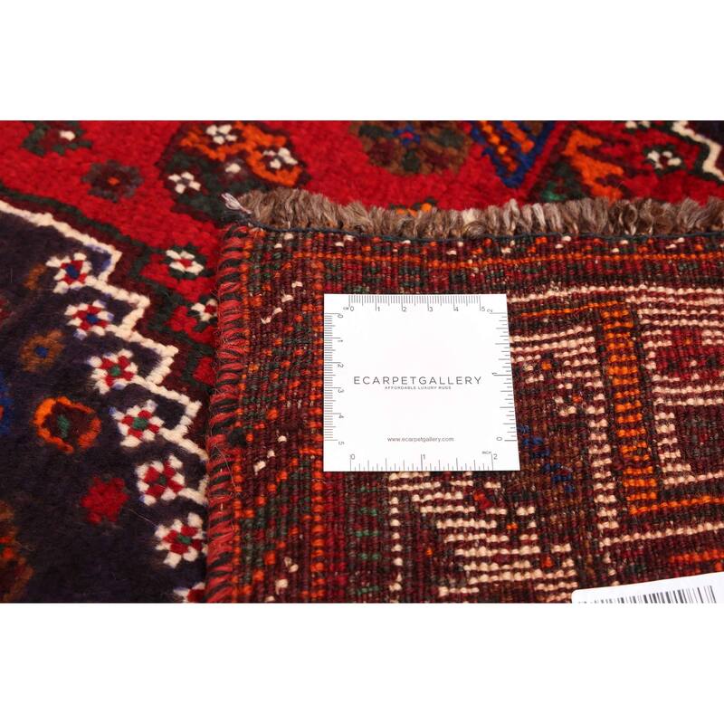 ECARPETGALLERY Hand-knotted Melis Vintage Red Wool Rug - 5'10 x 8'9