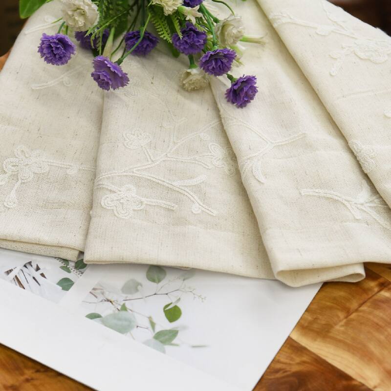 Home Soft Things Chain Embroidery Valance 2 Piece Set
