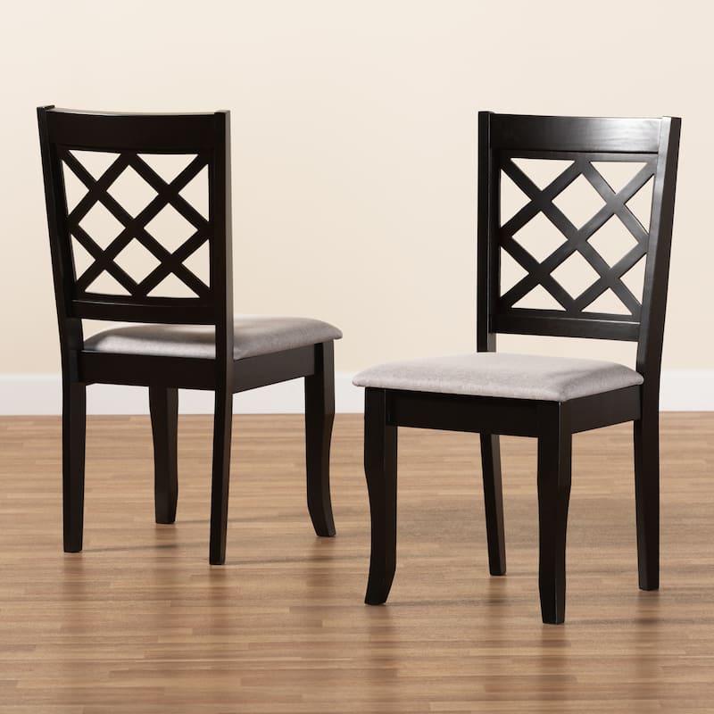 Verner Modern and Contemporary 2-Piece Dining Chair Set